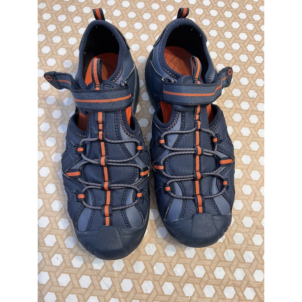 Merrell MK266972 Hydro Navy Blue Orange Sport Sandals Kids US 5M EUR 36